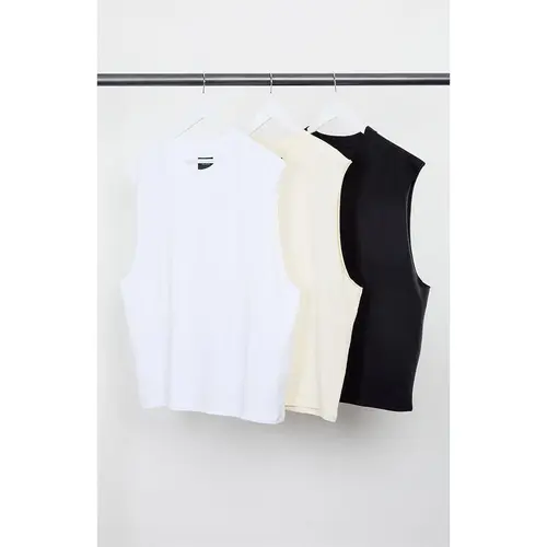 Pacsun Men's 3 Pack Cut Off Muscle T-Shirts