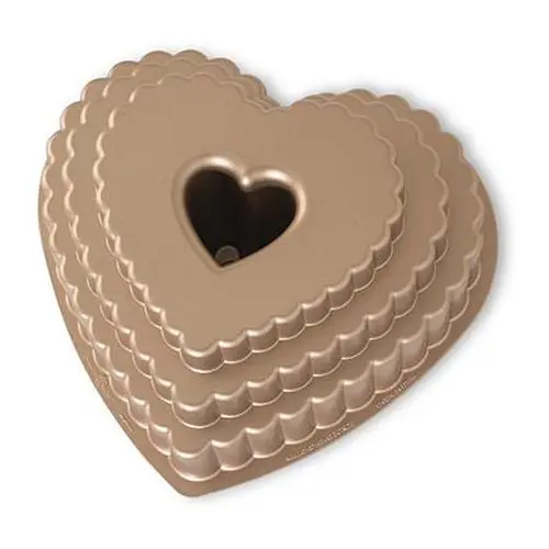 Nordic Ware Tiered Heart Bundt Pan