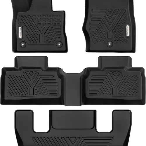 YITAMOTOR Floor Mats for 2020-2025 Ford Explorer 6 Passenger Models, All-Weather Custom Fit TPE Floor Liners Set