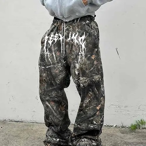 Men's Pants, Street Fashion Casual Comfy Baggy Loose Trousers for Daily Wear, Men's Bottoms for Summer