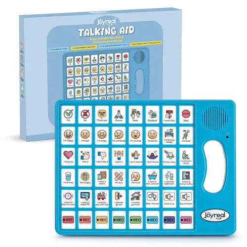 Joyreal AAC Communication Device for Autism with Programmable Buttons & Adjustable Volume - Sensory Speech Therapy & Stroke Rehab Tool for Kids & Adults, #backtoschool
