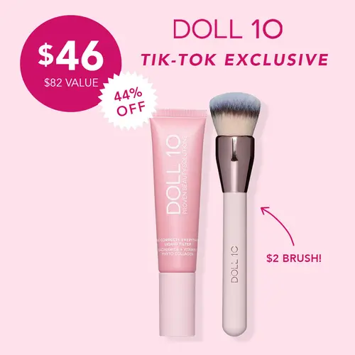 Liquid Filter Foundation and Smoothing Filter Brush Bundle | Blurring Flawless Buildable Coverage