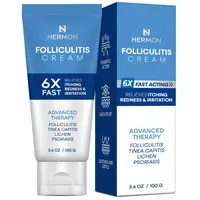 Hermon Folliculitis Treatment Cream - 100ml Organic Adult Haircare, Advanced Compact Formula for Quick Relief, Hydrating Soothing Skin-Safe GMO-Free Multi-Effects Healthy Scalp Care to Restore Scalp Health (Beauty & Personal Care Hair Treatment), Itchy Sc