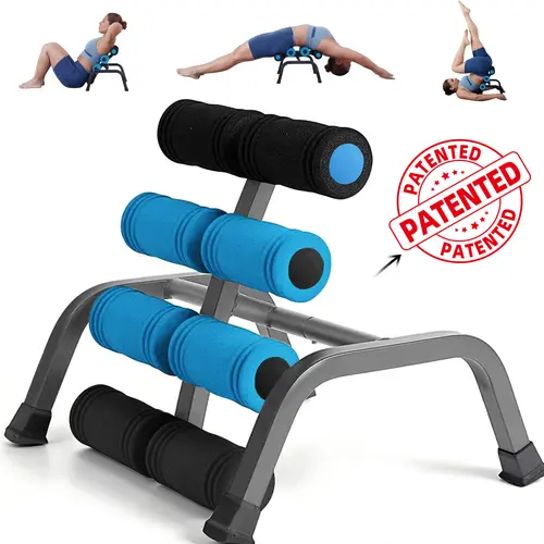 Magic BB Foldable Back Stretcher Machine for Home Use-Back Trainer Relief for Back Pain,Stretching Back and Neck,Home Gym Workout Machine with Resistance Bands,Home users,Folding storage,,Summervibes