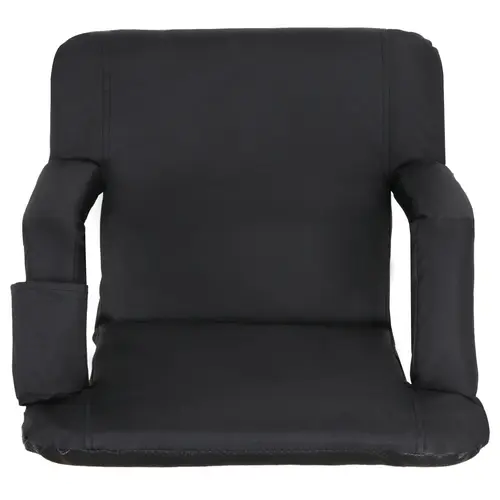 Segawe Portable Folding Stadium Seat, Unisex Outdoor Sports Chair with 5 Reclining Positions, 420D Polyester-Covered Cushion, Padded Arms, Adjustable Backpack-Style Shoulder Straps & Cup Holder for Camping, Beach