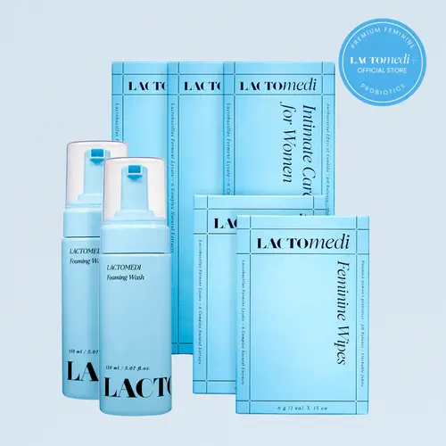 LACTOMEDI Total Care Set (Bundles) - Feminine Wipes, Foaming Wash & Intimate Care Gel