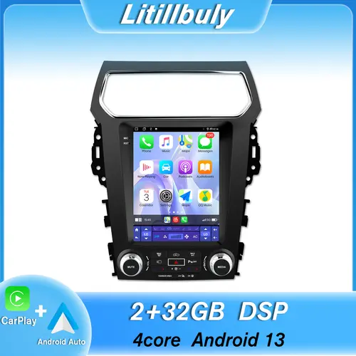 Car stereo Radio for Ford Explorer 2011 2012 2013 2014 2015 2016 2017 2018 2019 ,with 9.7'' Touchscreen Android Auto Wireless Carplay, Bluetooth WIFI GPS Navigation DSP Steering Wheel Control FM ,Compatible with the Sony amplifier