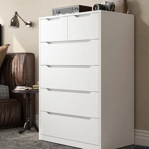 Raybee Furniture 5/6/10 Drawer Dresser for Bedroom, Wide Chest of Drawers, Wood Storage Dresser for Bedroom, Closet, Hallway
