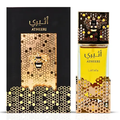 Lattafa Atheeri Eau De Parfum (EDP) Spray - 100ML (3.4 OZ) Alcohol-Based Men's Long Lasting Perfume, Fragrance That Starts With A Floral, Woody, Fresh, Warm Notes & Aromatic Amberwood Scent, Single Item