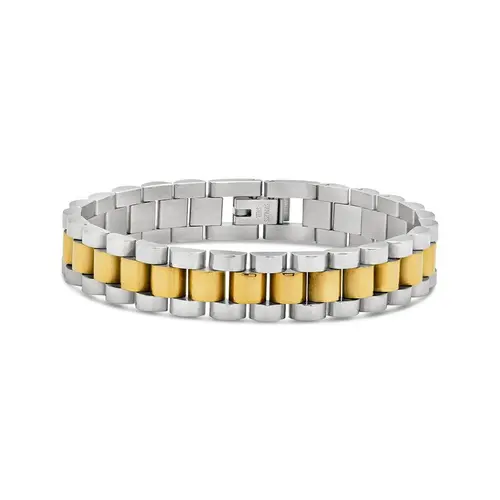 Sterling Forever Women's Fashionable Watch Accessories Thin Chain Bracelet, Gold & Stainless Steel Jewelry