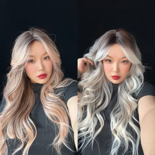 JBEXTENSION 26 Inches Long Body Wave Wig with Bangs Women Fashion MANDA