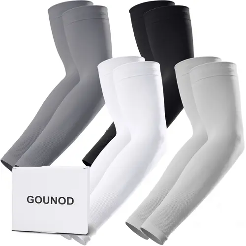GOUNOD Sun Protection UV Arm Sleeves for Men Women Youth UPF 50+ Compression Cooling Football Sleeves FallFreshness Breast Cancer Awareness Month #Summervibes summerwins,summerwins,father'sdaygifts,campingessentials,campinggear