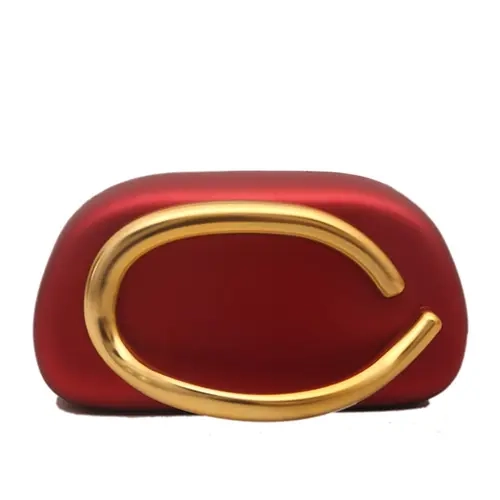 Women's Classic Round Metal Clutch Bag, Vintage Metal Chain Strap Crossbody Evening Handbag, Casual Trendy Versatile High-quality Daily Commuting Bag