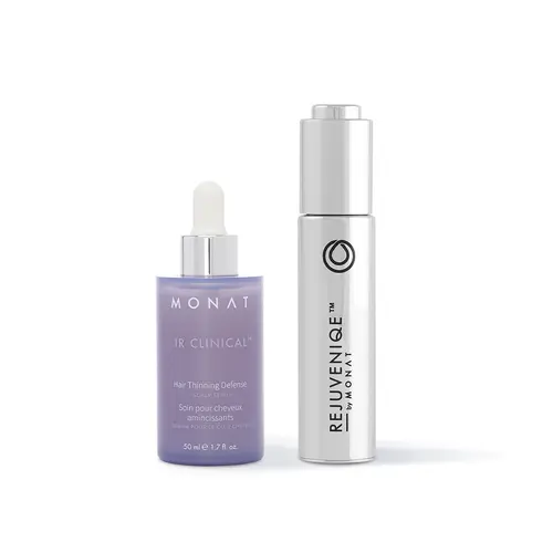 MONAT Thicken & Shine Haircare Duo – REJUVENIQE Oil & IR Clinical Hair Thinning Defense Scalp Serum Moisturize Lightweight