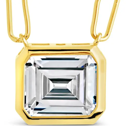 Camille Bezel CZ Statement Necklace