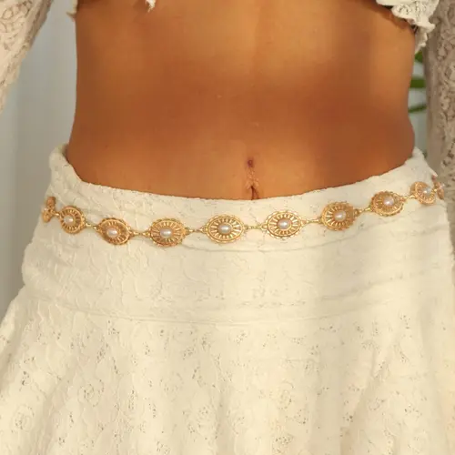 Women's Vintage Layered Waist Chain, Boho Style Vintage Chic Body Jewelry for Party, Daily Clothing Decor, Trendy All-match & Exquisite Jewelry for Birthday Gift, Body Chains, Body Jewellery