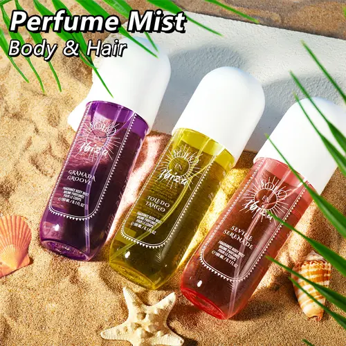 SOLO EN IBIZA Unisex Body & Hair Fragrance Mist (6.1 fl.oz Single Item) - Long-Lasting Perfume Spray, 3 Flavors, Ideal for Dating, Daily Use, Body Mist Bottle Unisex Fragrance