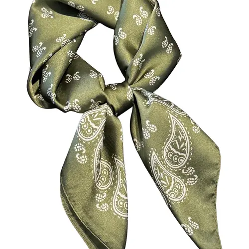 Women's Ditsy Floral Print Square Scarf, Boho Style Scarf, Casual Versatile Bandana for Women, Fashion Accessories for Daily Wear, Casual Soft Scarf, Casual Fashionable Scarf