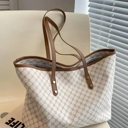 Fashionable Large Capacity Shoulder Bag, Casual Versatile Tote Bag for Women, Trendy All-match Commuter Bag for Daily Used, Handbag Shoulder Bag, Fashionable Patterned Bag, Handbag Shoulder Purse, Aesthetic Shoulder Handbag, Fashionable Bags
