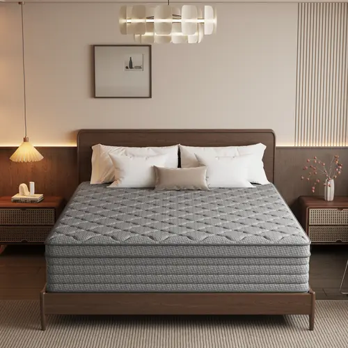 【FVBEAYA】12/14 inch boxed mattress, gel memory foam blend, suitable for single/double/king/premium beds, individually pocketed springs, each mattress is individually wrapped, medium firmness, new modern mattress, isolates movement disturbances