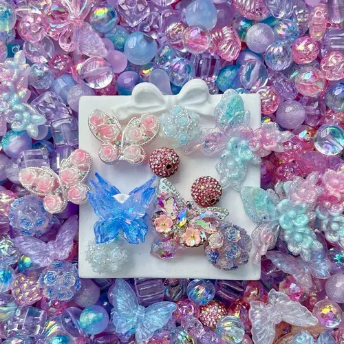 Acrylic Beads Mix 16mm for DIY Projects Bracelets Phone Charms Necklaces Beadable Pens Anklets Hair Beads Bag Chains Earrings Rings Hair Ropes Handmade Gifts Beaded Jewelry Summervibes