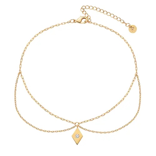 PAVOI 14K Gold Plated Anklet for Women - Trendy Link Chain Ankle Bracelet Summer Jewelry - Boho Dainty Anklets with Cubic Zirconia, Beaded, Evil Eye, Star, Station, Pearls Adjustable Gold Jewelry