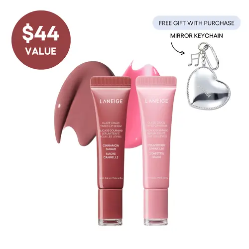 Laneige Glaze Craze Duo, Tinted Lip Serum Bundles, Lip Care, Moisturizing
