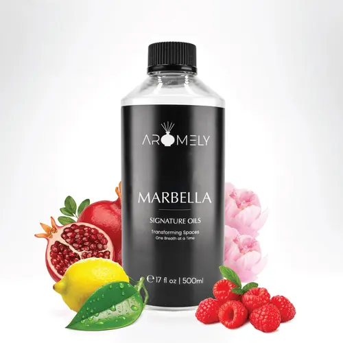Aromely Marbella Luxury Hotel Scent Scented Oil - Inspired by Aria Hotel, Natural Seashore & Lemon Aromatic Scents, Home Fragrance Decor, Aroma for Home, Oil for Diffusers, Aromatherapy Essentials