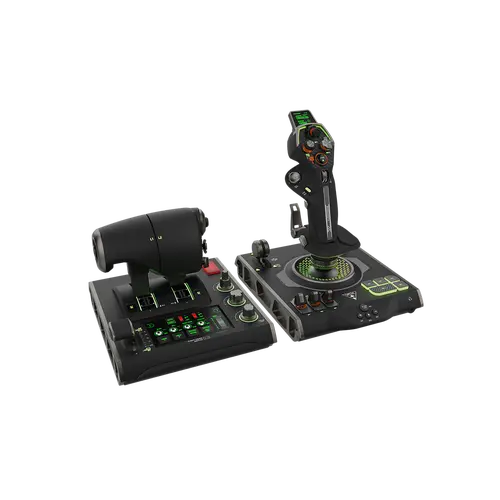 Turtle Beach VelocityOne Flightdeck Universal HOTAS Simulation System - Adjustable USB Stick, Throttle Gaming Set, Windows 11 Compatible, 139 Programmable Buttons, RGB Lighting Tune, Flight Touch Display, USB-C Cable, Manufacturer Warranty
