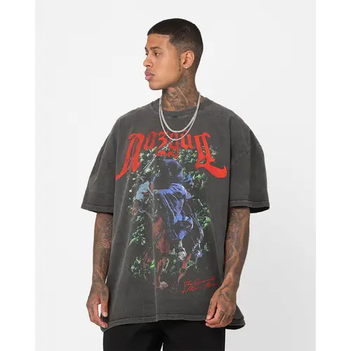 73Studio X The Lord Of The Rings Nazgul Heavyweight Vintage T-Shirt Black Wash
