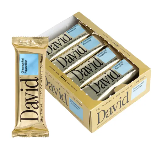Cinnamon Roll Flavored Bars– 28g Protein, 150 Calories, 0g Sugar. Includes 12 bars.