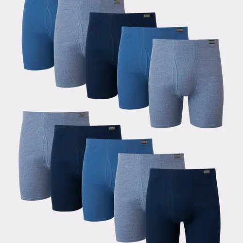 Hanes Men's Boxer Brief Super Value Pack Comfortsoft Waistband 10-pack Underwear Multi Comfortable Fit Soft Stretch Fabric Breathable 7460p0