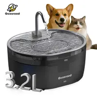 Geoorood Cat Water Fountain – 304 Stainless Steel Top, 3.2L Large Capacity, Dual Flow Modes, Pet Fountain for Multi-Cat Homes, Easy Clean summeressentials DealsforYouDays SummerWins