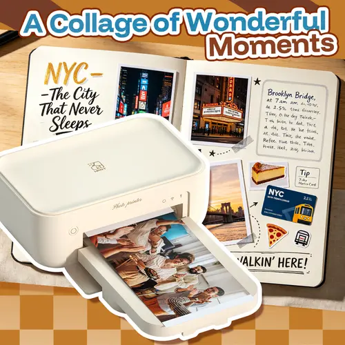 4x6 Desktop Wi-Fi Photo Printer, Dye Sublimation Home Picture Printer, Wireless Color Photo Printing for iPhone & Android,CP4100 Photo Printer, Family Album Ideal Gift for Mom Birthday,back to school,back to school haul