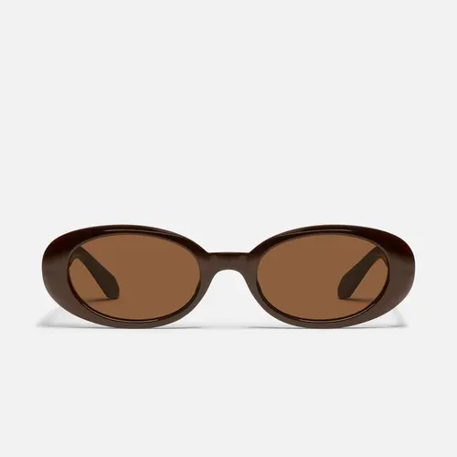 QUAY - FELT CUTE Round Shape Black Mirrored Sunglasses with Adjustable Arms Lightweight Durable Fashionable Frames Trendy Sunglasses