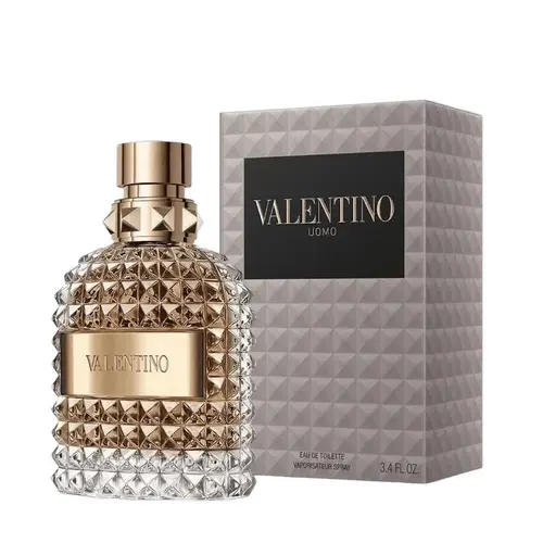 Valentino Uomo Eau De Toilette Spray for Men 3.4 Oz - Hazelnut, Chocolate, Roasted Coffee Beans Notes