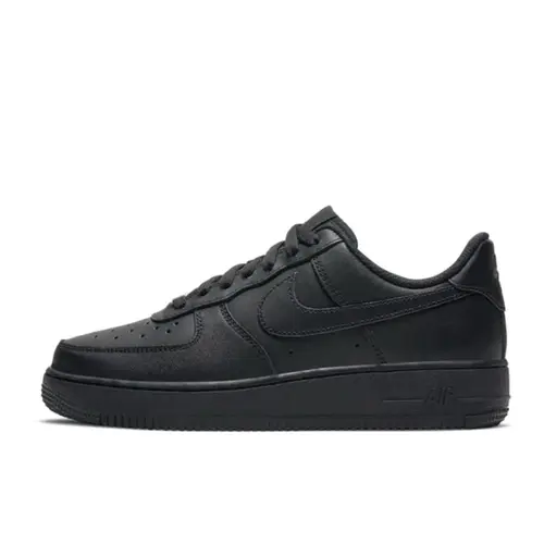 Nike Air Force 1 Low ‘07 Black Women’s Perfect Daily Fashion Footwear Sneakers Shoe Girl Rubber Casual, Sports Shoes, Athletic, Black/Black-Black