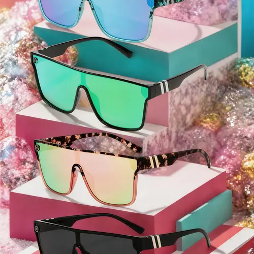 Unisex Elegant Trendy Sunglasses, Vintage Casual Tinted Lenses Sunglasses for Everyday Use, Fashion Accessories for Outdoor Activities, Bold Square Framed Sunglasses
