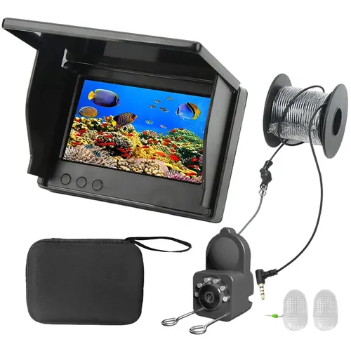 Underwater HD Fish Finder with 4.3-Inch Screen, 49ft Cable, HD Visuals Reveal Underwater Details, Waterproof Fishing Camera & Fisherman Accessories, Outdoor Fishing Gear for Adventures, Compatible Ideal Summer Gift for Anglers