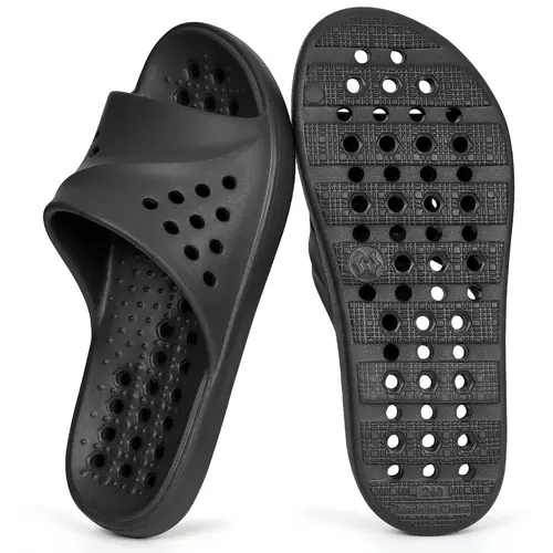 Unisex Massage Pool Slides, Quick-Drying Non-Slip Footwear with Drain Holes - Indoor Bathroom Slippers for Summer Beach Use, Indoors
