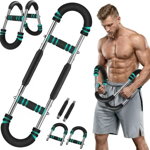 Adjustable Men-Specific Arm Trainer - Detachable Spring Resistance Exercise Equipment for Chest, Shoulder Training, Portable At Home Gym Equipment for Summer Shaping