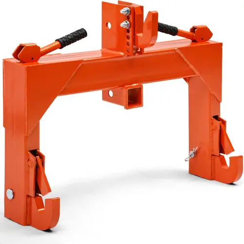 YITAMOTOR 3 Point Quick Hitch, 3000 lbs 3-Pt Attachments with 2" Receiver Hitch Adaptation to Category 1 Tractor with 5 Level Adjustable Bolt