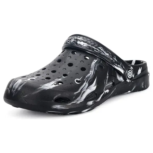 KUKTO Unisex-Adult Tie-Dye Clogs Footwear - Mens Womens Garden Clogs with Arch Support Slip-On Slide, Anti-Slip Beach Use
