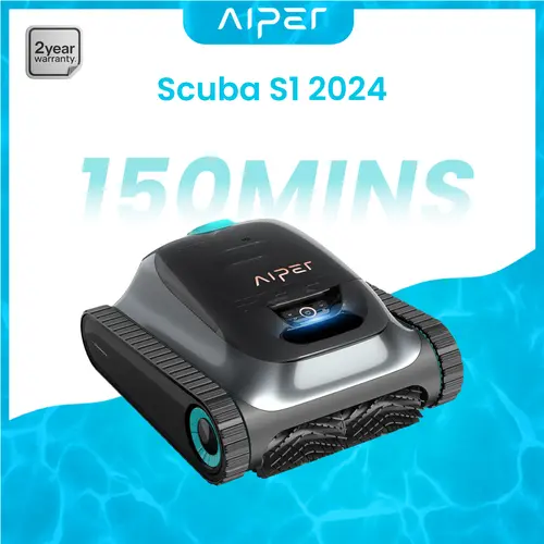 AIPER Scuba Classic Cordless Robotic Pool Vacuum, Cleaning Upgrade for Inground Pools Up to 1,600 Sq.ft, with Smart Navigation, Wall & Waterline Cleaning #dealsforyoudays, Robotic Pool Vacuums,back to school,back to school haul