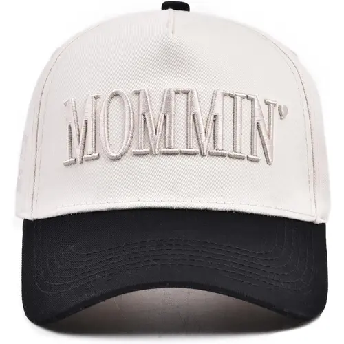 Women's Washed Soft Cotton Baseball Cap - Funny Mommin' Letter Embroidered, Adjustable Cotton Embroidered Cap for Commute, Ideal Mom Birthday Gift for Women