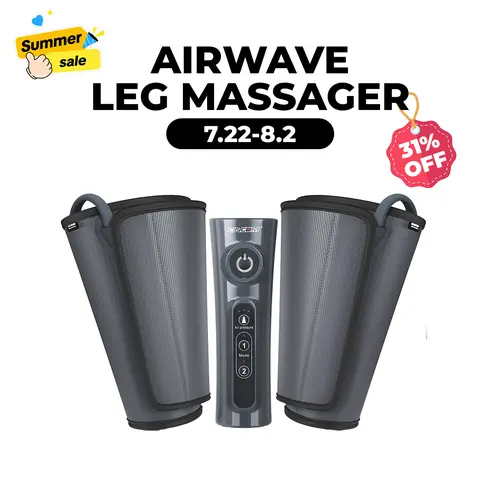 CINCOM Calf &Multi-Zone Massager with Airbags, Adjustable Modes, Adjustable Vibration Intensity Levels - Relaxing Home Personal Care Massage Device for Cramp Relief, Circulation Boost