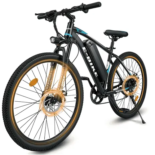 APYEAR Minimalist E-Bike Style High-Carbon Steel Adult Electric Bike - 1500W Motor, 26" Tires, 25MPH Speed, 40-Mile Range, 432Wh Battery, 7-Speed, Front Suspension, 3 Customizable Pas Levels, Display, Sturdy, Pedal-Equipped City Commuter, Lightweight