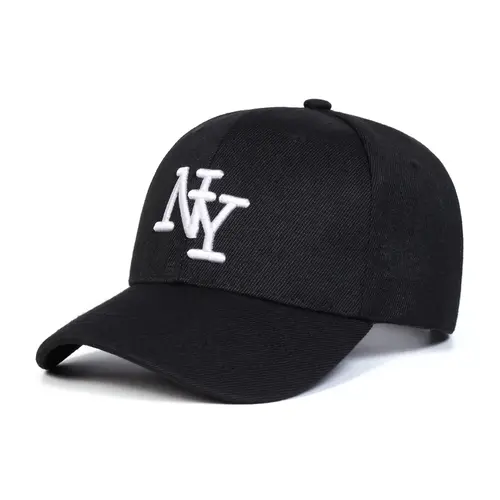Women's Ny Leopard Print Hat, Adjustable Size, Adjustable Stylish Hat, Fashionable Design, Suitable for Sports & Casual Outings, All-Season Woven Fabric Cap