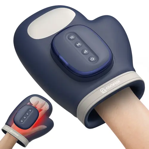 Comfier Electric Hand Massager with Heat & Compression for Arthritis & Carpal Tunnel Pain Relief, Cordless Wrist Therapy & Desk Relaxation Aid, USB Rechargeable Father's Day Gift,back to school,back to school haul