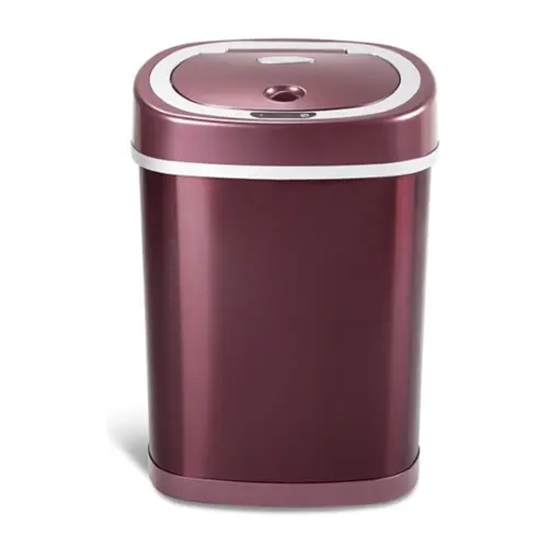 Nine Stars Sensor 15L Rose Gold Stainless Steel Trash Can